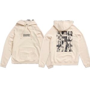 Taylor Swift Eras Tour beige hoodie, size small